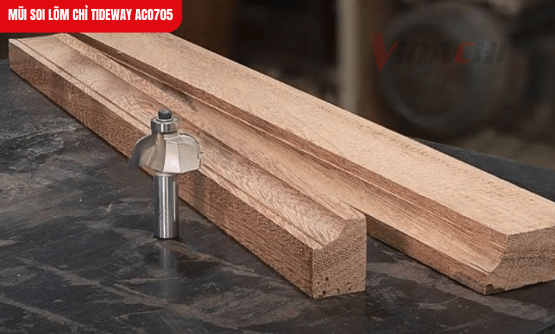 Thiết kế cung tròn chuẩn xác, hỗ trợ thợ mộc tạo hiệu ứng chỉ lõm mềm mại, tăng giá trị thẩm mỹ cho sản phẩm