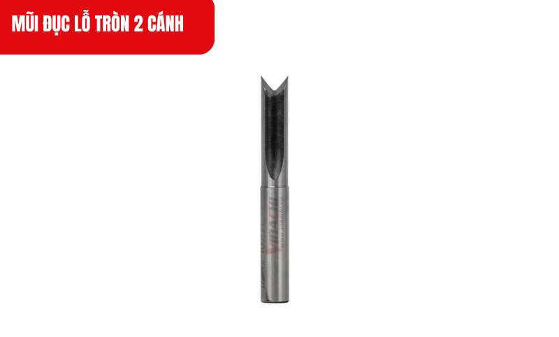Thiết kế 2 cánh với phần đầu sắc bén giúp tạo lỗ tròn mịn, không bị sùi cạnh