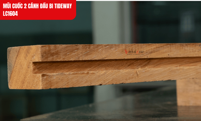 Mũi cuốc LC1604 tạo rãnh sâu tối đa 9.5mm, đảm bảo độ chính xác trong từng đường cắt