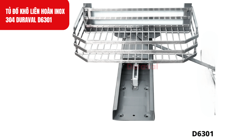 Khay đồ khô inox Duraval phù hợp với mọi không gian bếp gia đình