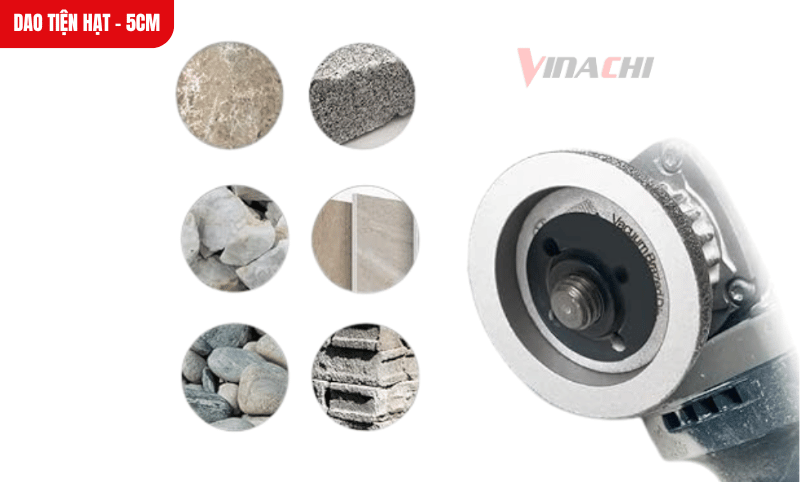 Chất liệu thép cứng giúp dao hoạt động bền bỉ, ít mài mòn khi làm việc trên các vật liệu cứng