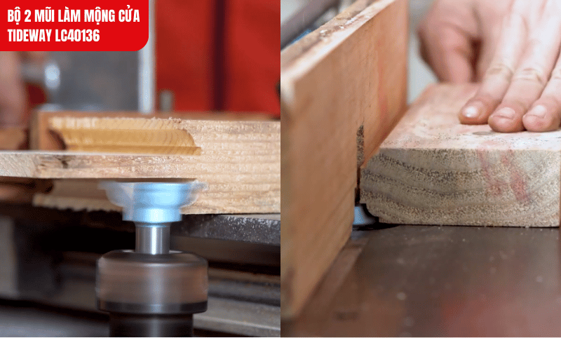 Lưỡi cắt hợp kim Đức sắc bén, giúp đường soi mịn đẹp, giảm tối đa tình trạng sứt gỗ