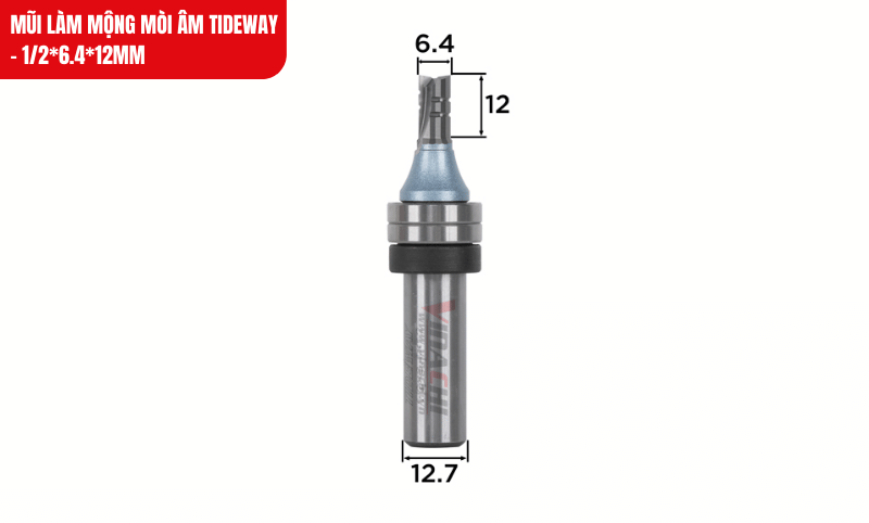 Mũi làm mộng thiết kế chuyên dụng để soi mòi âm, bi tỳ và vòng hãm giúp soi ổn định, giữ đúng chiều sâu khi thao tác