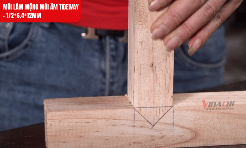 Mũi cắt mịn, hoàn hảo để lấy nền và đánh rãnh trong sản xuất đồ gỗ