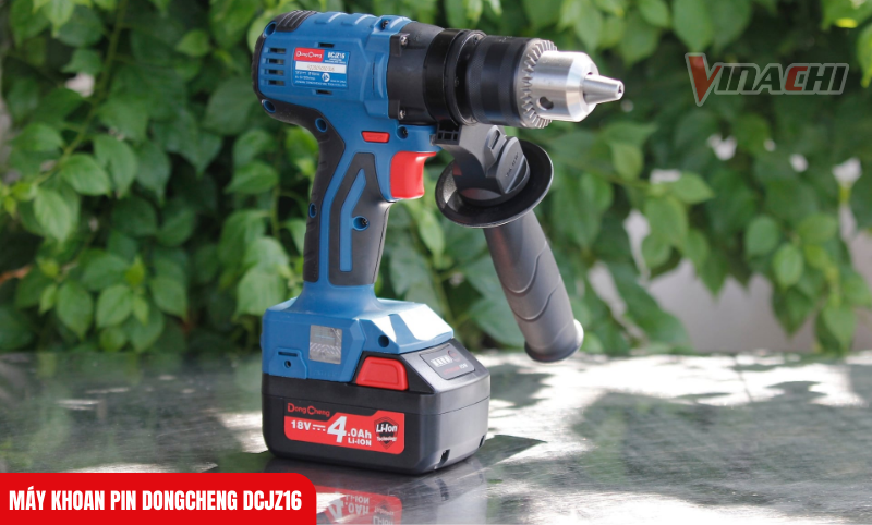 Máy thiết kế đầu kẹp 16mm linh hoạt – Giữ chặt mũi khoan, giúp thao tác ổn định và chính xác hơn