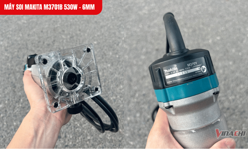 Công suất máy 530W – Soi gỗ nhanh, mượt, chuẩn xác!