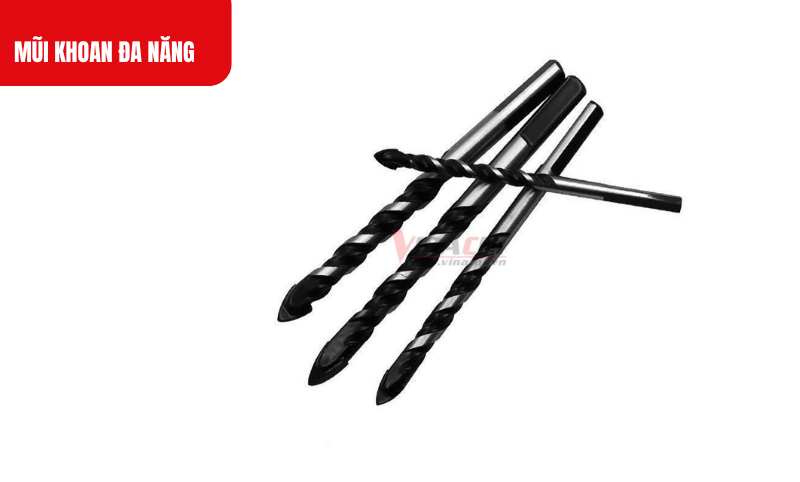 Đầu mũi cacbua và thân mũi thép 45 tăng độ cứng, chống mài mòn, chịu lực, ma sát và nhiệt độ tốt