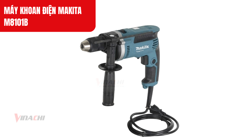 Máy khoan có thiết kế nhỏ gọn, cầm chắc tay, thao tác dễ dàng