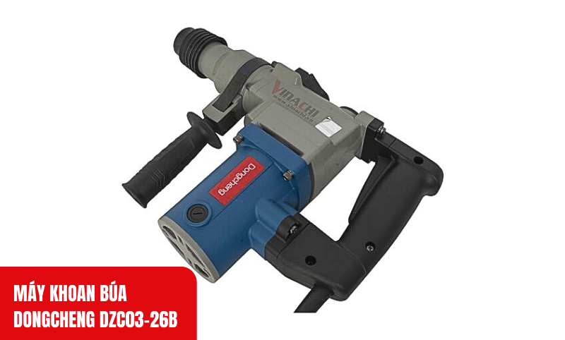 Thiết kế tay cầm chắc chắn giúp thao tác dễ dàng, giảm rung khi sử dụng