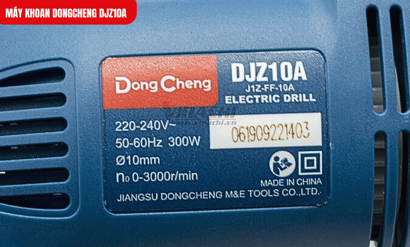 Tốc độ không tải lên đến 3000 vòng/phút, đáp ứng nhu cầu khoan nhanh và chính xác trên nhiều vật liệu