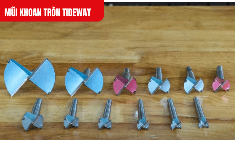Mũi khoan lỗ tròn Tideway phù hợp với hầu hết các loại máy khoan trên thị trường