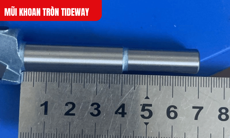 Kích thước chiều dài cốt cán 7cm của Mũi khoan tròn Tideway