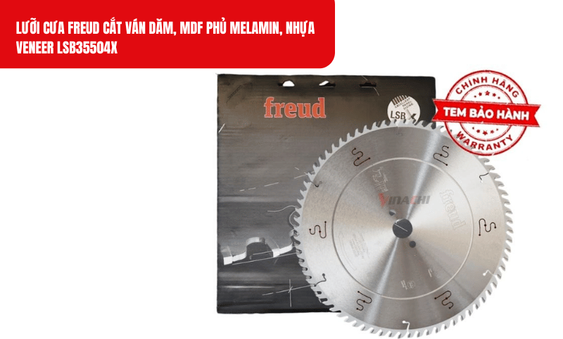 Răng cưa làm từ hợp kim siêu cứng Freud, đảm bảo độ sắc bén ngay cả khi làm việc với cường độ lớn