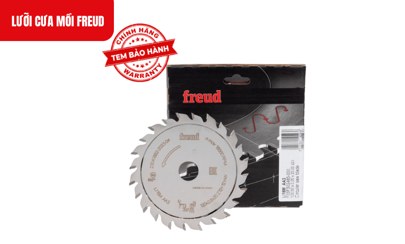 Lưỡi cưa mồi Freud tạo ra đường rãnh chính xác, hỗ trợ lưỡi cưa chính hoạt động hiệu quả