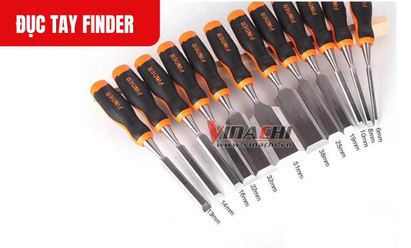 Với 10 kích thước lưỡi khác nhau, sản phẩm đáp ứng mọi nhu cầu từ đục chi tiết nhỏ tinh xảo đến gia công tạo hình các khối gỗ lớn