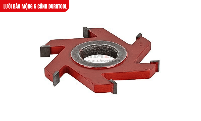 Lưỡi bào mộng 6 cánh Duratool chuyên dùng để cuốc mộng, soi rãnh, đánh gờ cho sản phẩm gỗ và nhựa