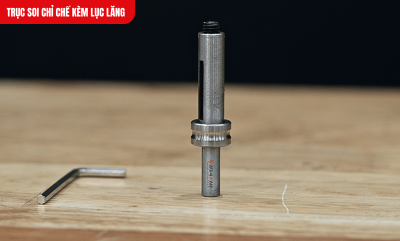 Trục soi chỉ chế được làm từ thép chịu lực, đảm bảo độ cứng vững khi sử dụng lâu dài