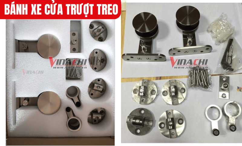 Mỗi cánh cửa cần ít nhất 2 bánh xe ở 2 đầu để phân bố đều lực