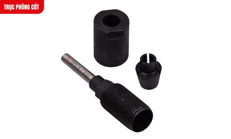 Trục phóng cốt thép bền bỉ, chuyển đổi linh hoạt cốt 6.35mm, 8mm, 10mm sang 12.7mm, đảm bảo kết nối chính xác