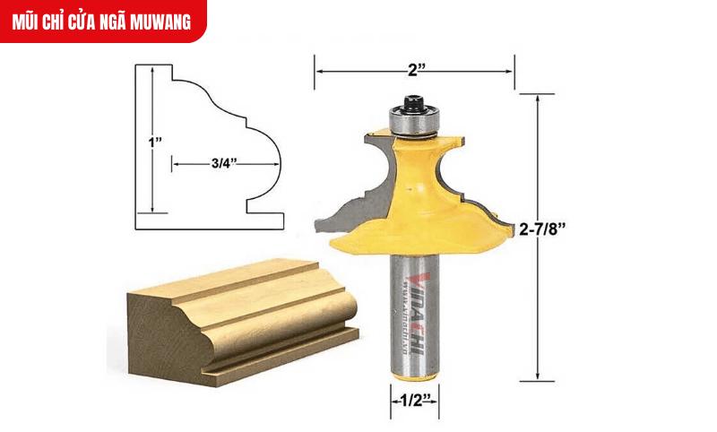 Thiết kế hai cánh với biên dạng chữ ngã giúp soi chi tiết rõ nét, đều và thẩm mỹ