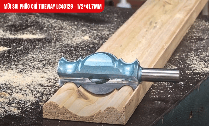 Mũi soi thích hợp dùng cho khung cửa, ván khuôn, bo viền tủ với thiết kế hoa văn cổ điển