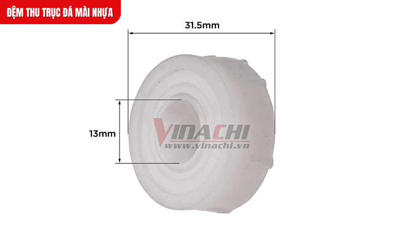 Đệm thu trục đá mài nhựa giúp giữ đá mài cố định trên trục máy, hạn chế rung lắc trong quá trình sử dụng