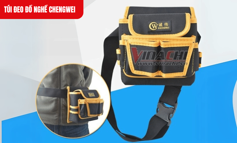 Thiết kế đeo hông gọn nhẹ, quai đeo chắc chắn không lo đứt gãy khi chứa nhiều đồ nặng