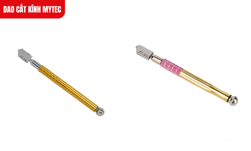 Dao cắt kính Mytec có lưỡi kim cương sắc bén, thân hợp kim bền chắc, cắt kính dày 3–12mm dễ dàng, nhẹ chỉ 50g.