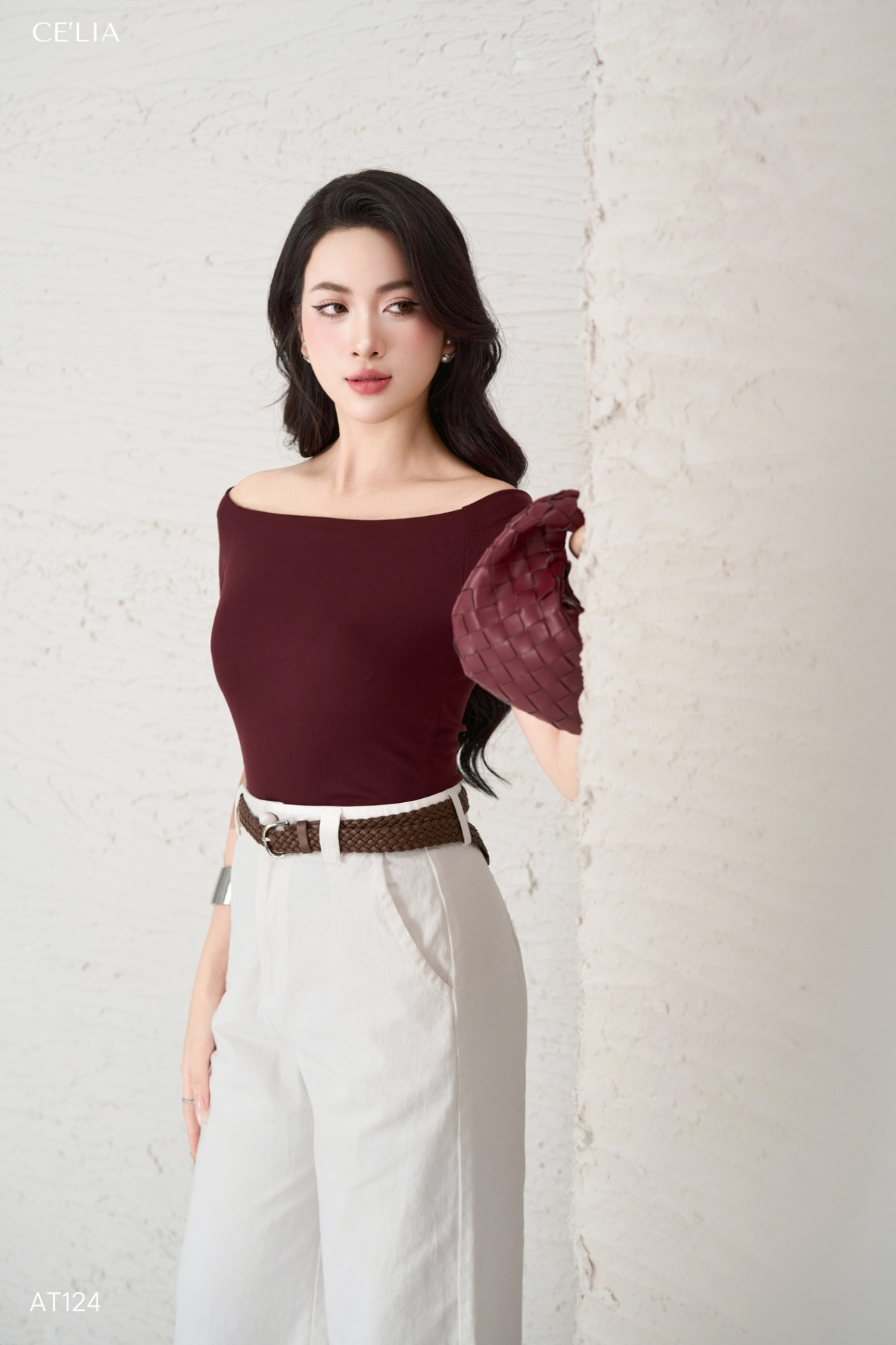Áo thun trễ vai 5973