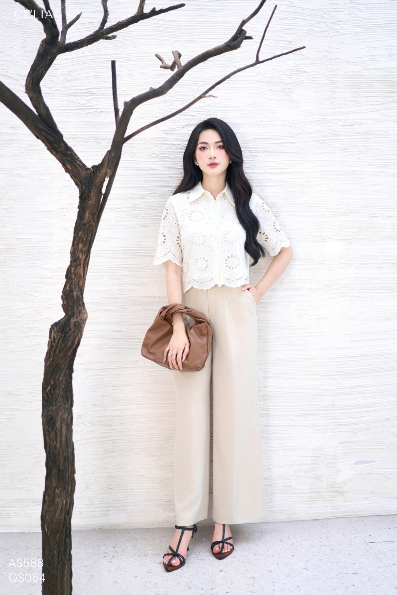 Quần suông cạp 2 cúc 68