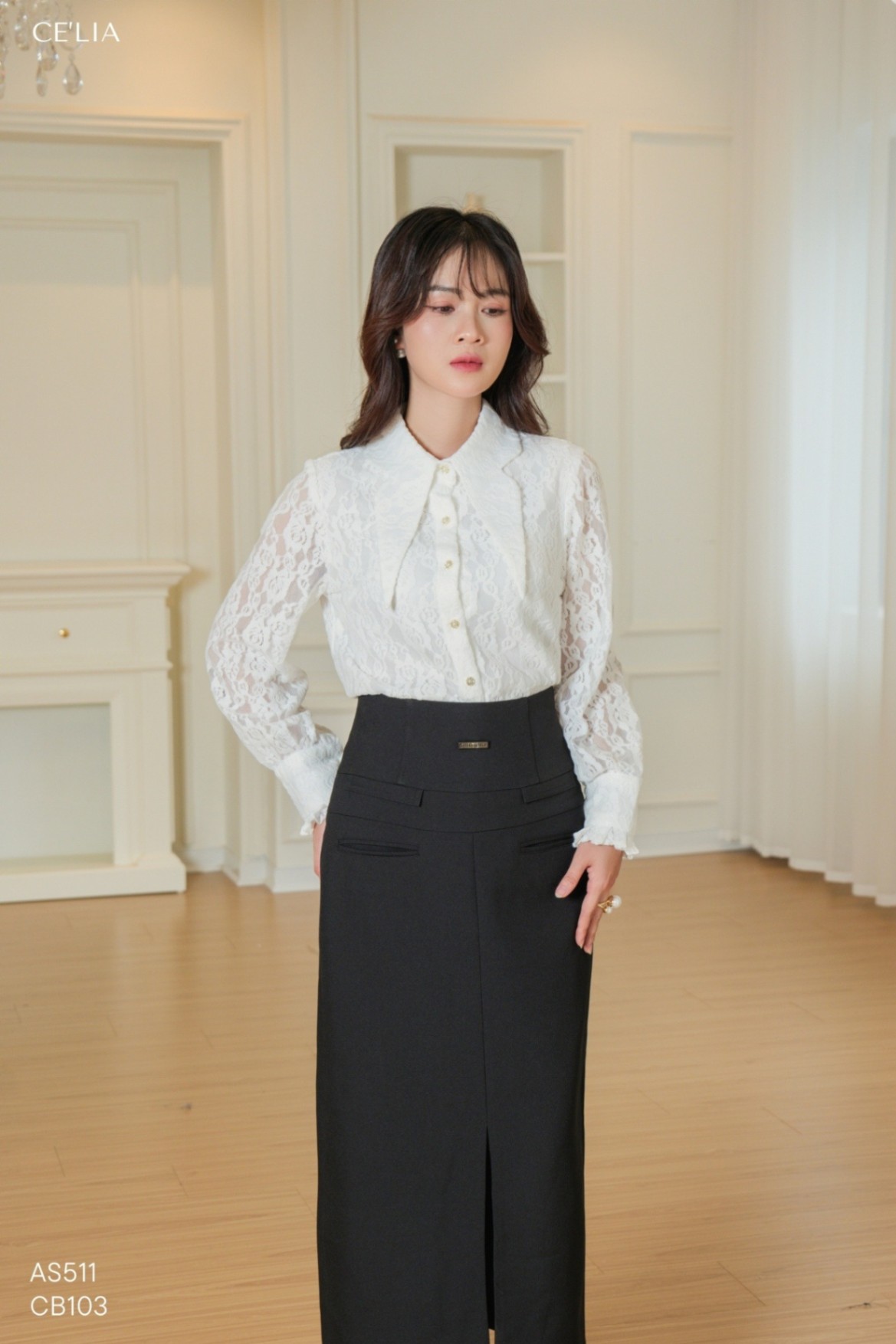 SM Ren lông mềm cổ lượn