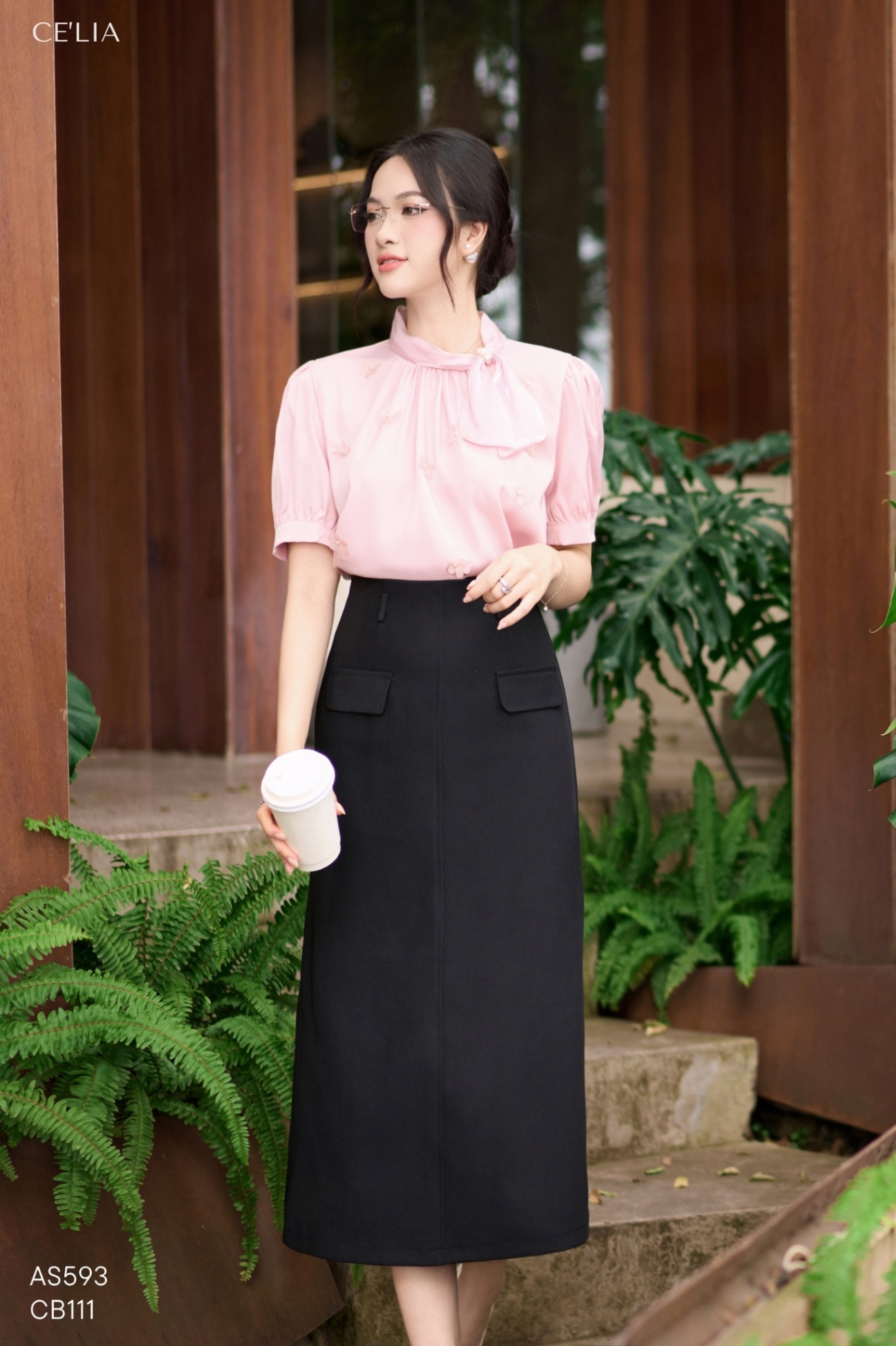 SM lụa nơ cổ 6238