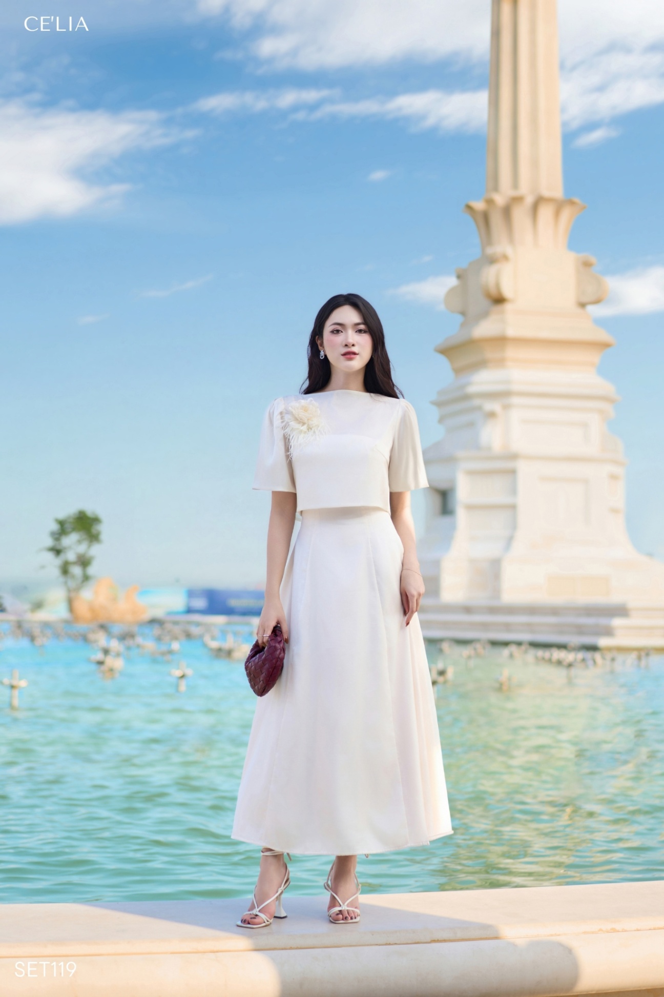 Set đầm và khoác tơ