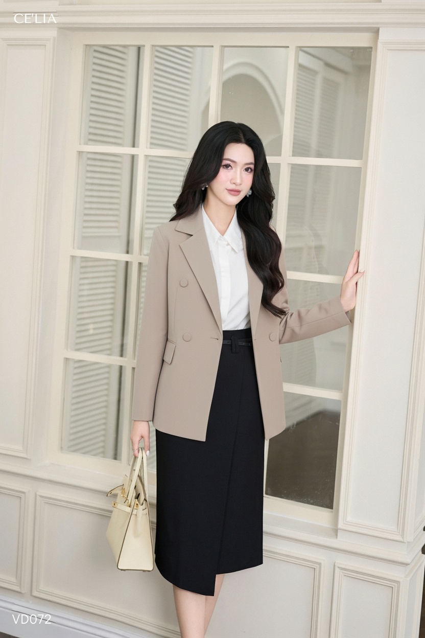 Blazer 4 cúc bọc