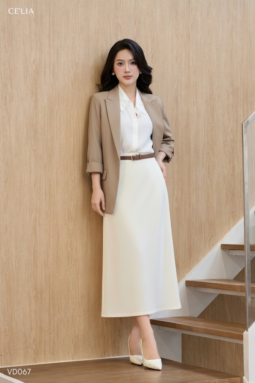 Blazer tay lỡ dáng suông