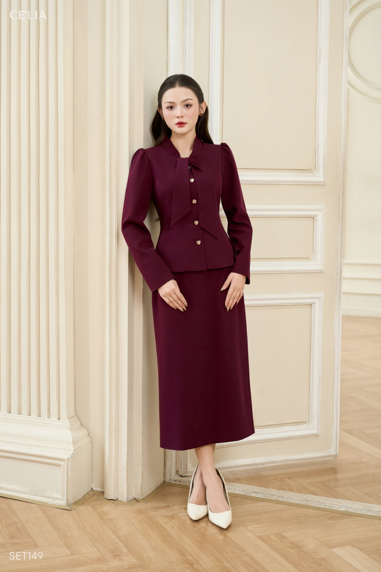 Set cổ nơ chân bút chì