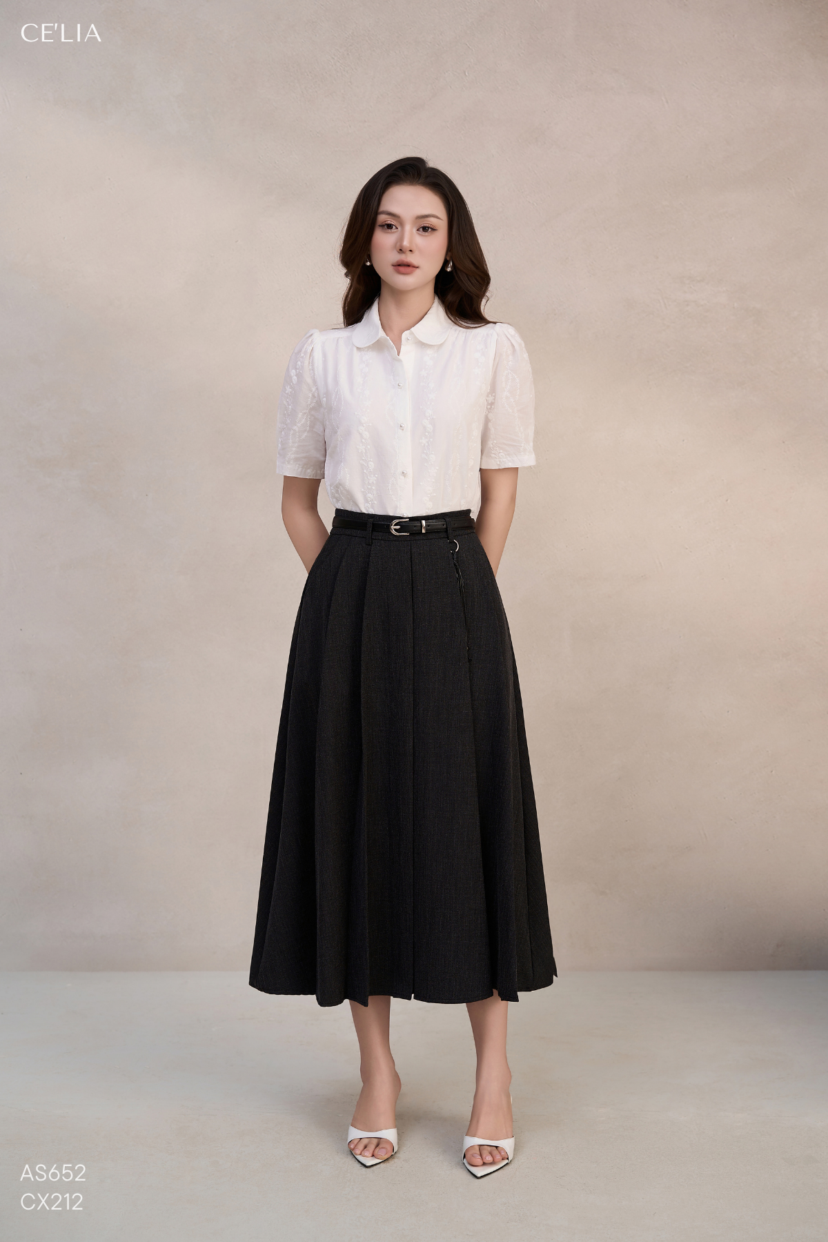 Chân váy xếp ly xoè 8001