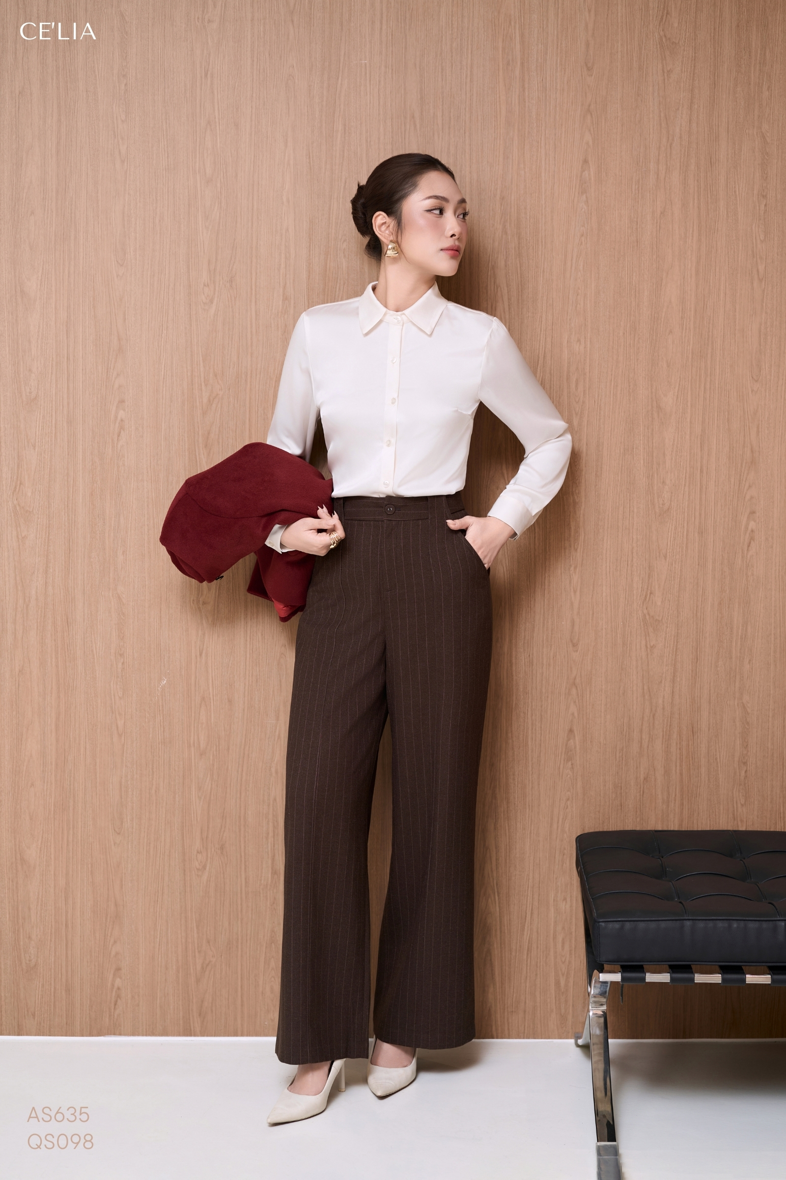 Quần kẻ túi cạp liền M127