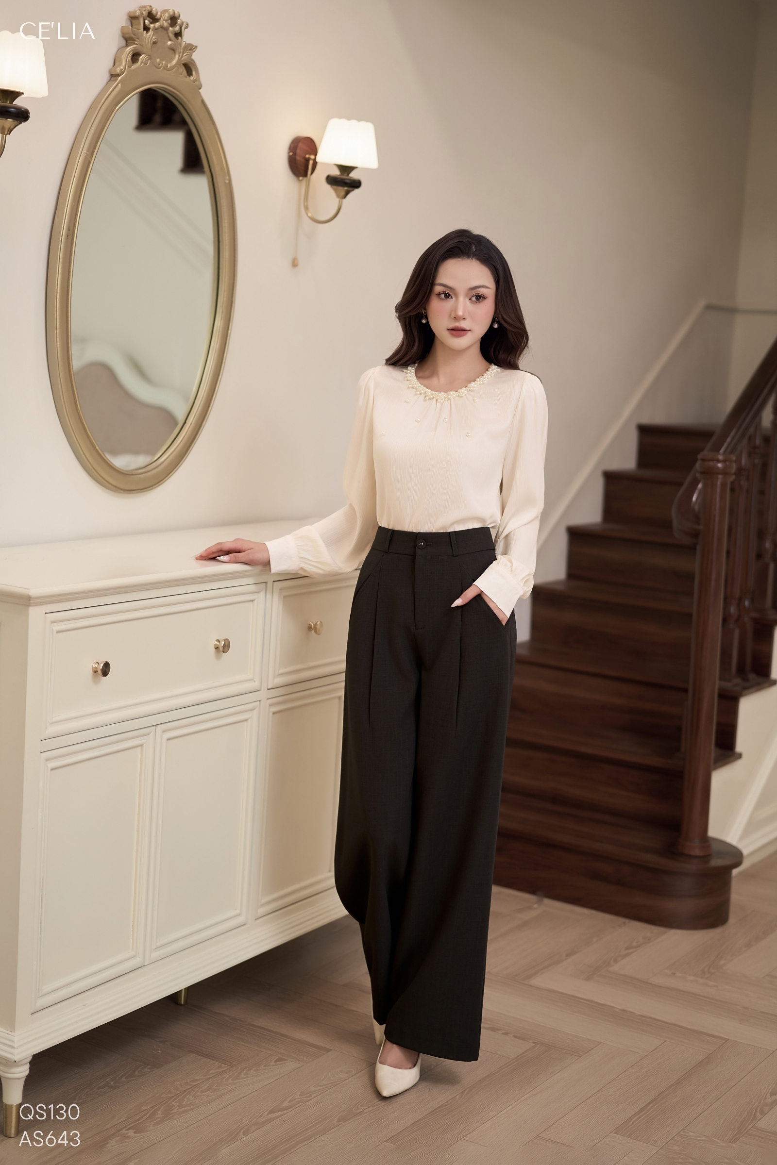 Quần suông túi chéo M133