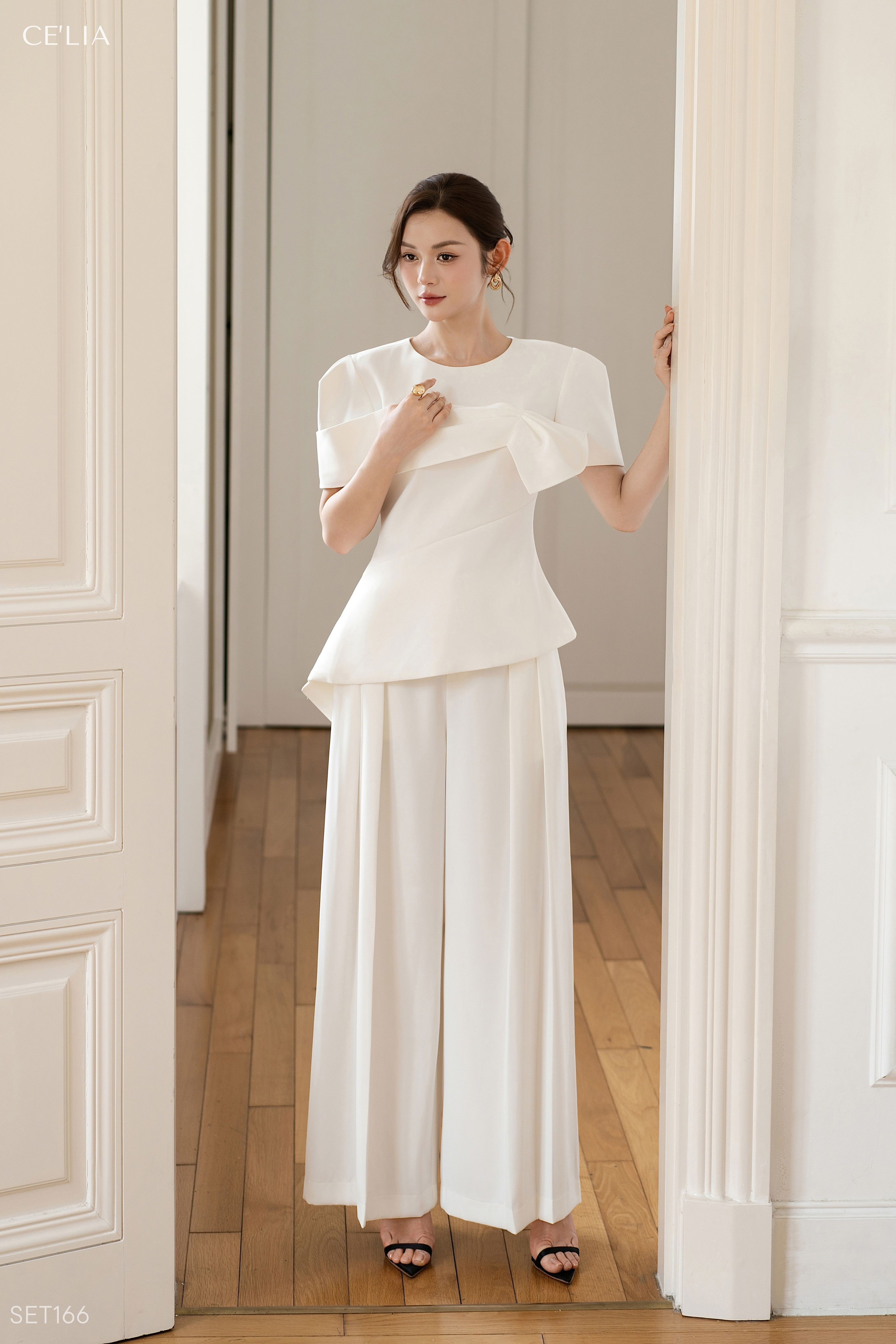 Set Aurona áo quần suông cao cấp