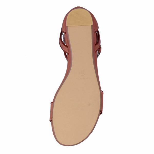 Giày Sandal 1cm quai ngang thanh lịch SD01014