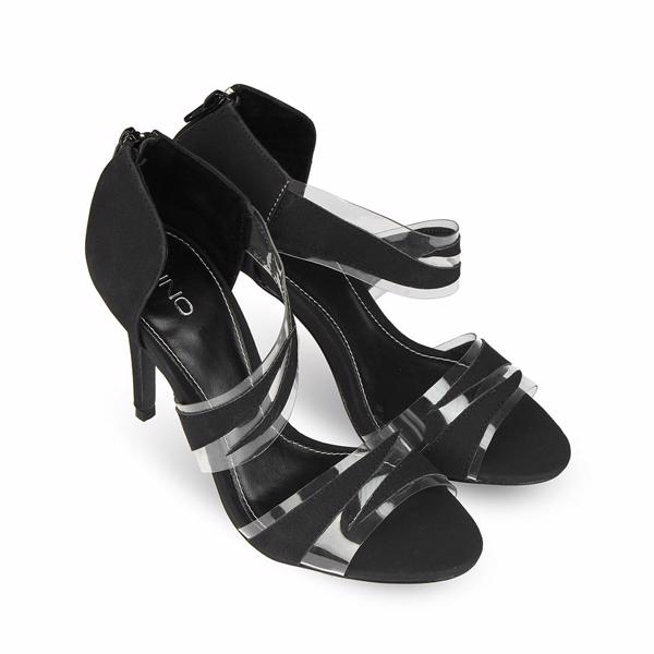 Giày Sandal 9cm quai ngang gót nhọn SD09011