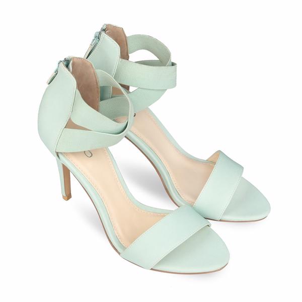 Giày Sandal 9cm quai ngang gót nhọn SD09009