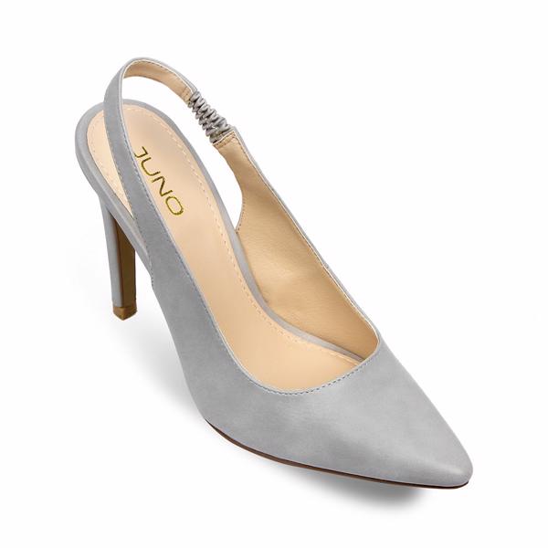 Giày cao gót 9cm mũi nhọn quai hậu cách điệu CG09006