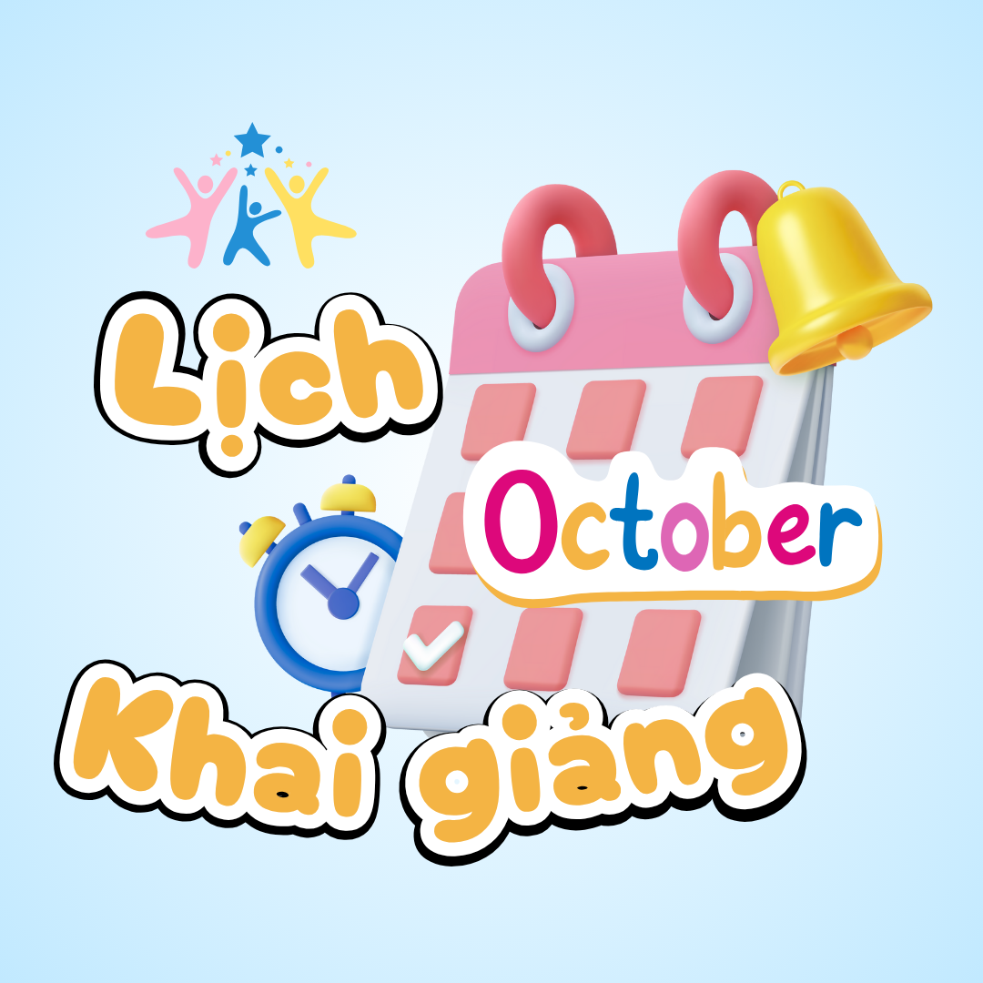 Lịch khai giảng tháng 10