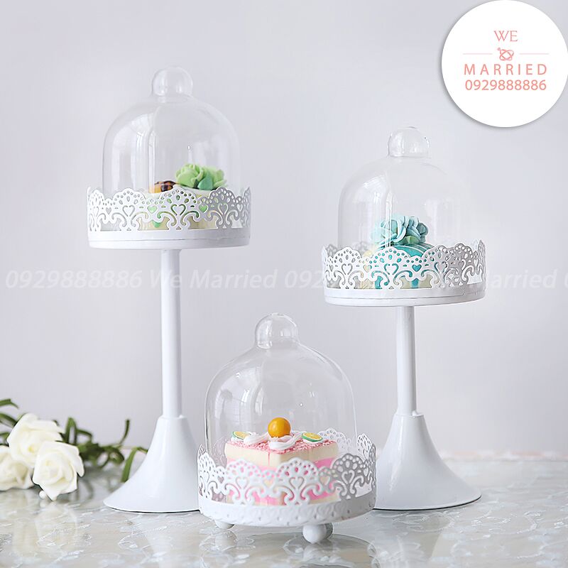 Bộ 3 Khay Bánh Cupcake Trắng - KB058