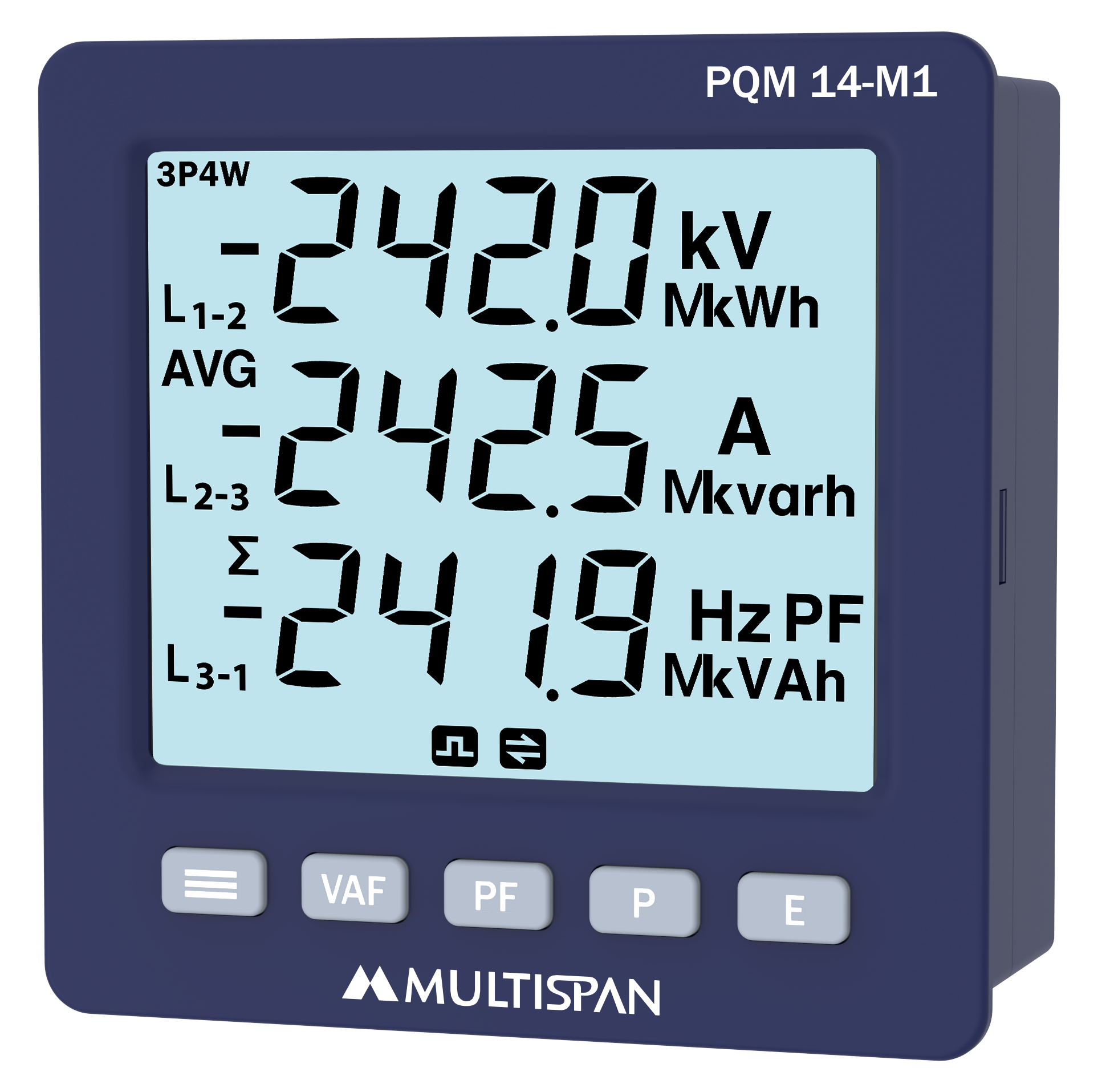 Đồng hồ đa năng, Modbus RS485, mã PQM-14-M1