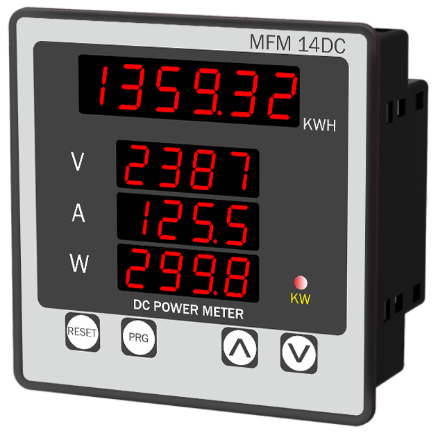 Đồng hồ đa năng DC, Modbus RS485, mã MFM-14DC-M1