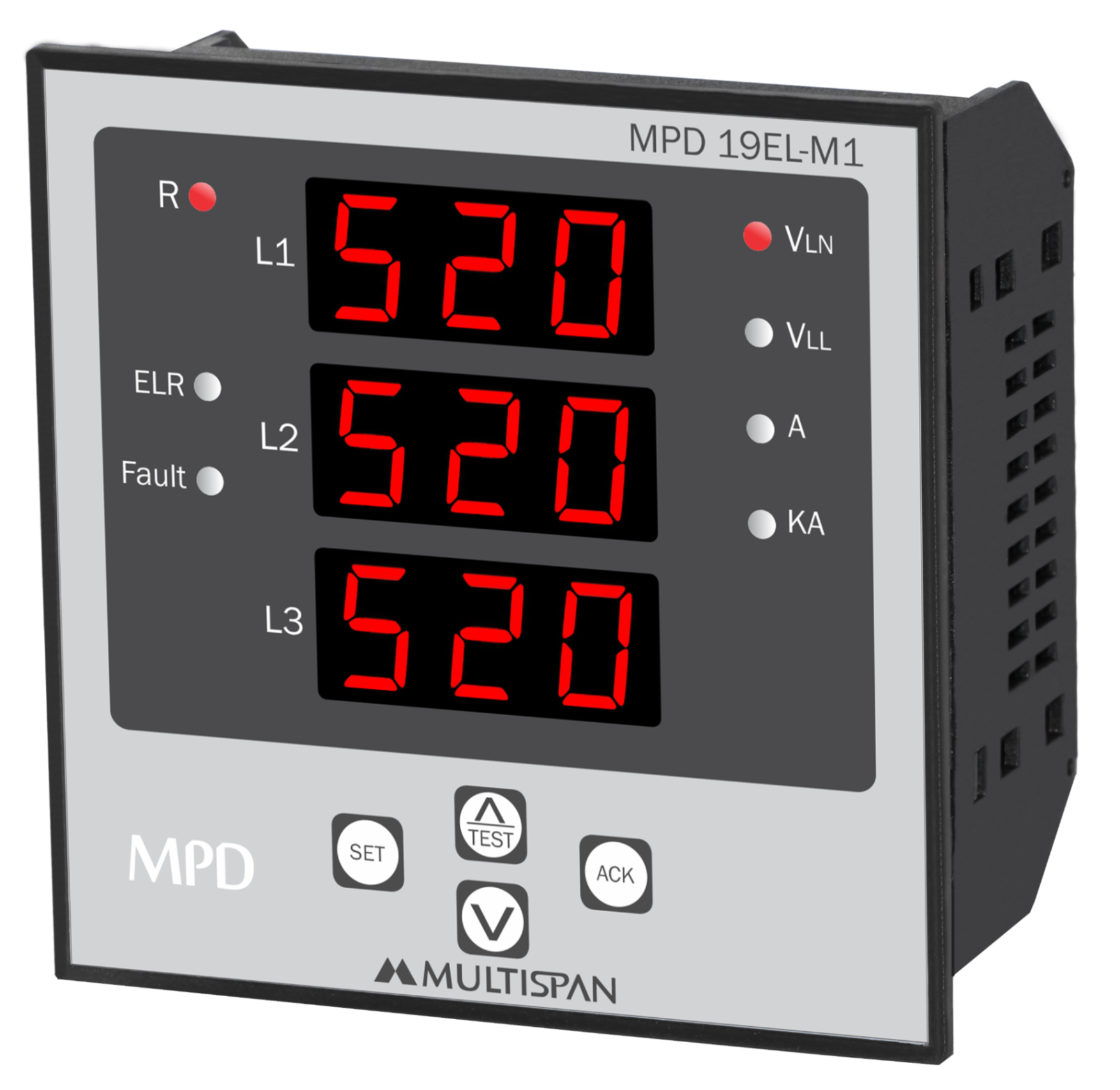 Rơ le bảo vệ quá dòng & dòng rò (RS485 Modbus), mã MPD-19EL-M1