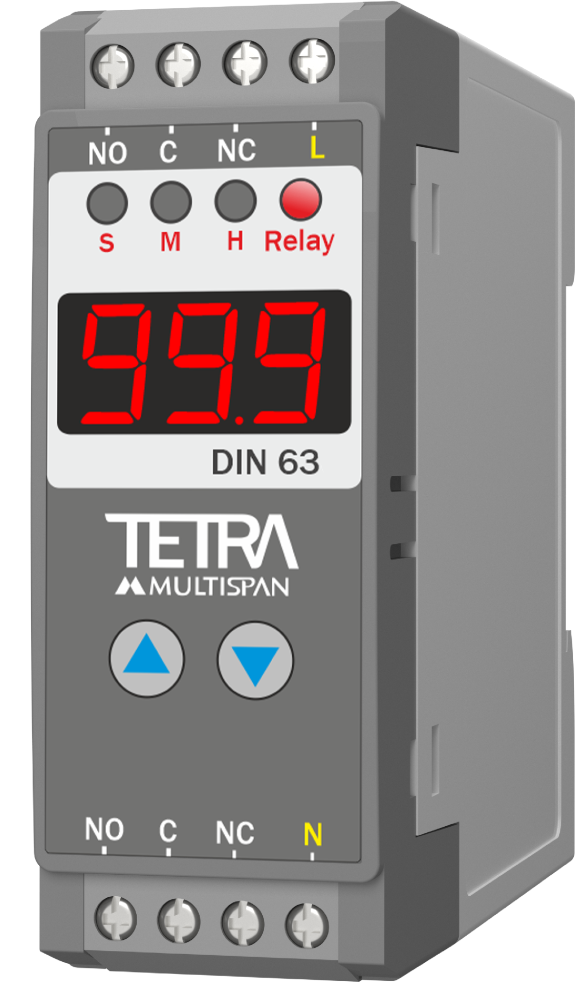 Rơ le thời gian On/Off Delay kỹ thuật số, mã DIN-63